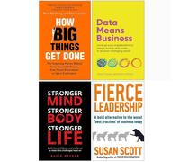 How Big Things Get Done [Hardcover], 24 Assets, Mindset With Muscle & Fierce Leadership 4 Books Collection Set