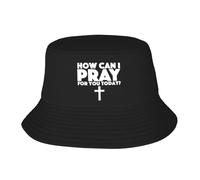 How Can I Pray for You Today Bucket Mujeres Hombres Fisherman Cap Verano Playa Protección UV Sombreros