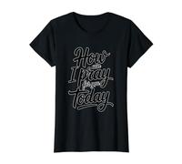 How Can I Pray For You Today Camiseta gráfica económica, Mujer, Negro, S