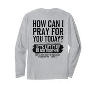 How Can I Pray For You Today - Versículo bíblico Cristiano en la Parte Manga Larga