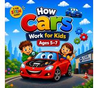 How Cars Work for Kids Ages 5-7: A Fun STEM Guide to Engines, Wheels, Brakes, Batteries, and More with Colorful Illustrations, Fun Facts, Activities, and Easy Explanations (How Things Work for Kids)