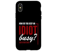How Do You Keep An Idiot Busy See Other Side Carcasa para iPhone X/XS