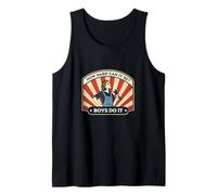 How Hard Can It Boys Do It, gráfico retro feminista Camiseta sin Mangas