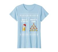How it Started How It's Going Ugly Christmas Sweater Beer Camiseta