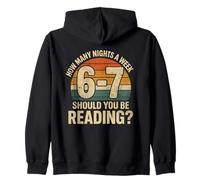 How Many Nights a Week Should You Be Reading Funny 6 7 Meme Sudadera con Capucha