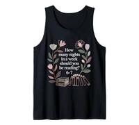 How Many Nights In A Week Should You Be Reading |- Camiseta sin Mangas