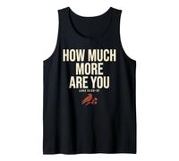 How Much More Are You Luke Christian Raven Bible Verse Camiseta sin Mangas