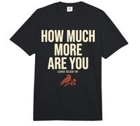 How Much More Are You Luke Christian Raven Bible Verse Comfort Colors Adult Heavyweight T-Shirt