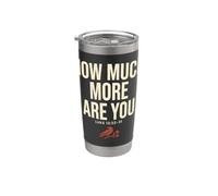 How Much More Are You Luke Christian Raven Bible Verse Vaso térmico de acero inoxidable de doble pared