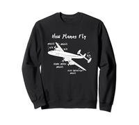 How Planes Fly Aeroplanes Aerospace Ingeniero Piloto Avión Sudadera