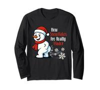 How Snowflakes Are Really Made Funny Christmas Snowman Manga Larga