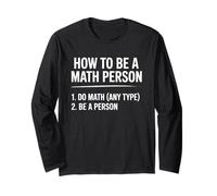 How To Be A Math Person Funny Mathematics Teacher Manga Larga