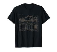 How To Build An Icon diseño de plano coche clásico vintage Camiseta