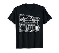 How To Build An Icon plano de un coche deportivo clásico Camiseta