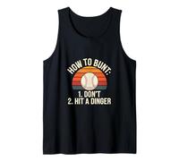 How To Bunt Don't Hit A Dinger Práctica de béisbol -------- Camiseta sin Mangas