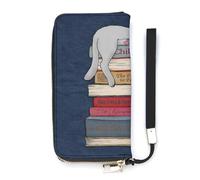 How to Chill Li.ke A Cat - Cartera delgada para mujer, bolso largo, bonito bolso de mano, tarjetero