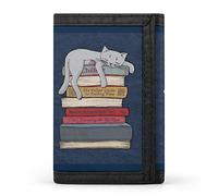 How to Chill Li.ke A Cat - Cartera triple con ranuras para tarjetas, cartera de mano para hombres y mujeres