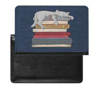 How to Chill Li.ke A Cat - Funda para pasaporte con ranura para tarjetas, funda para pasaporte de viaje