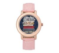 How to Chill Li.ke A Cat - Reloj de pulsera para mujer, elegante, analógico, de cuarzo, correa de piel