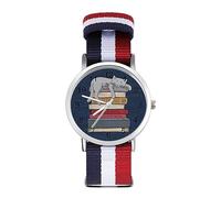 How to Chill Li.ke A Cat - Reloj deportivo para hombres y mujeres, correa de nailon, reloj analógico de cuarzo
