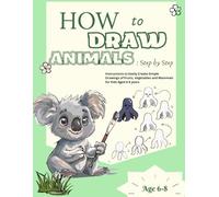 How to Draw Animals: Step-By-Step Instructions to Easily Create Simple Drawings of Fruits, Vegetables and Mammals for Kids Aged 6-8