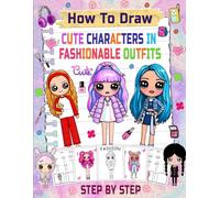 How to Draw Cute Characters in Fashionable Outfits: Immerse yourself in the world of fashion and art while learning to draw step by step cute characters in stylish outfits.