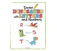 How to draw dinosaurs with letters and numbers: Draw dinosaurs with alphabet and numbers