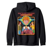 How to Exit Your Body Sarcastic Retro Funny Adult Humor Sudadera con Capucha