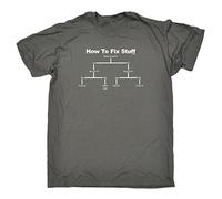 How to Fix Stuff - Mens Funny Novelty tee T Tshirts Camisetas y Tops T-Tshirts Camisetas y Tops TTshirts Camisetas y topss(Medium)