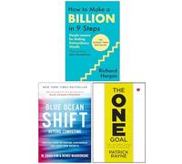 How to Make a Billion in Nine Steps, Blue Ocean Shift & The One Goal 3 Books Collection Set
