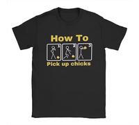 How To Pick Up Chicks In Three Stages T-Shirts Black M
