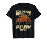 How To Play Disc Golf Funny Retro Graphic Camiseta