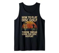 How To Play Disc Golf Funny Retro Graphic Camiseta sin Mangas