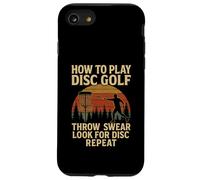 How To Play Disc Golf Funny Retro Graphic Carcasa para iPhone SE (2020) / 7/8