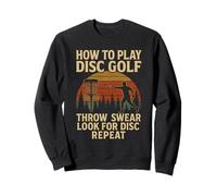How To Play Disc Golf Funny Retro Graphic Sudadera