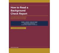 How to Read a Background Check Report: A Plain-English Workbook for Understanding Criminal Records, Employment Screenings, Background Check Errors, ... Rights (North Star Systems Navigation Series)
