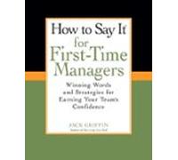 How To Say It For First-time Managers (ebook)