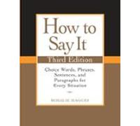 How To Say It Third Edition (ebook)