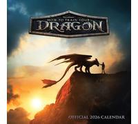 HOW TO TRAIN YOUR DRAGON MOVIE 2026 SQUARE CALENDAR