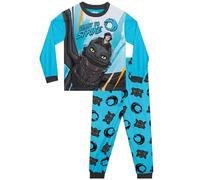 How To Train Your Dragon Pijama Niño, Pijama Chico De Manga Larga, Pjs Invierno Azul 6-7 Años