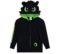 How To Train Your Dragon Sudadera con Capucha, Sudadera Niños Toothless, Jersey Niño Dragon, Negro 6-7 años