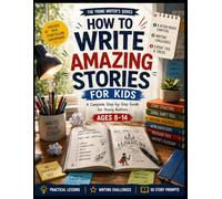 How to Write Amazing Stories for Kids: A Fun Step-by-Step Creative Writing Guide for Young Authors Ages 8-14 | Learn Storytelling, Character Creation, Dialogue, Plot Development.