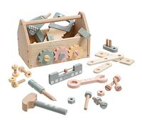 howa 4907 - Caja de herramientas para niños con 45 accesorios de madera