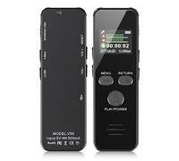 Howabo 60Horas Grabadora de Voz, 64GB Carcasa Metálica Grabadora de Audio Activada por Voz con Contraseña, USB C, para Conferencias Reunión Clase Entrevistas
