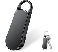 Howabo 64GB Grabadora de Voz Mini - Diseño de Llavero, 35 Horas de Grabación, Carcasa de Metal, Sonido Hi-Fi 1536KBPS, Grabación con un Solo botón, Grabadora Activada para Entrevista Reunión