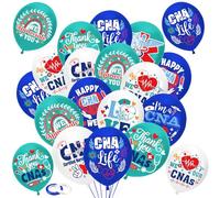 HOWAF 36 globos de decoración de la semana CNA, nos encantan nuestros globos de látex CNAs Thank You for All You Do, te agradecemos decoraciones de asistente de enfermería para suministros de fiesta