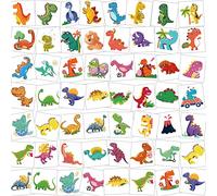HOWAF 96pcs Dinosaurio Tatuajes Temporales para Niños, Impermeables, Falsos Dinosaurios Pegatinas, Calcamonías para Fiestas Infantiles y Cumpleaños de Niños, Regalos Piñata