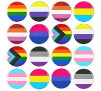 HOWAF Insignias de Orgullo Gay Arcoíris - Bandera LGBT Pride con Diseños Lesbica, Bisexual y Trans para Suéteres, Bufandas y Bolsos