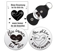 HOWAF Little Hug Bringer Of Happiness, Get Well Soon Gifts I'M Always With You Mum Maker Gift Little Hug Bringer Of Happiness, With Pocket Hug Card For Family Family Friend Candidate Patient