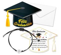 HOWAF Regalos para Graduacion, Tarjeta Graduacion, Tarjeta Feliz Graduación con Pulsera Graduacion para Regalo Graduacion, Regalos Graduacion Universidad, Secundaria, Primaria